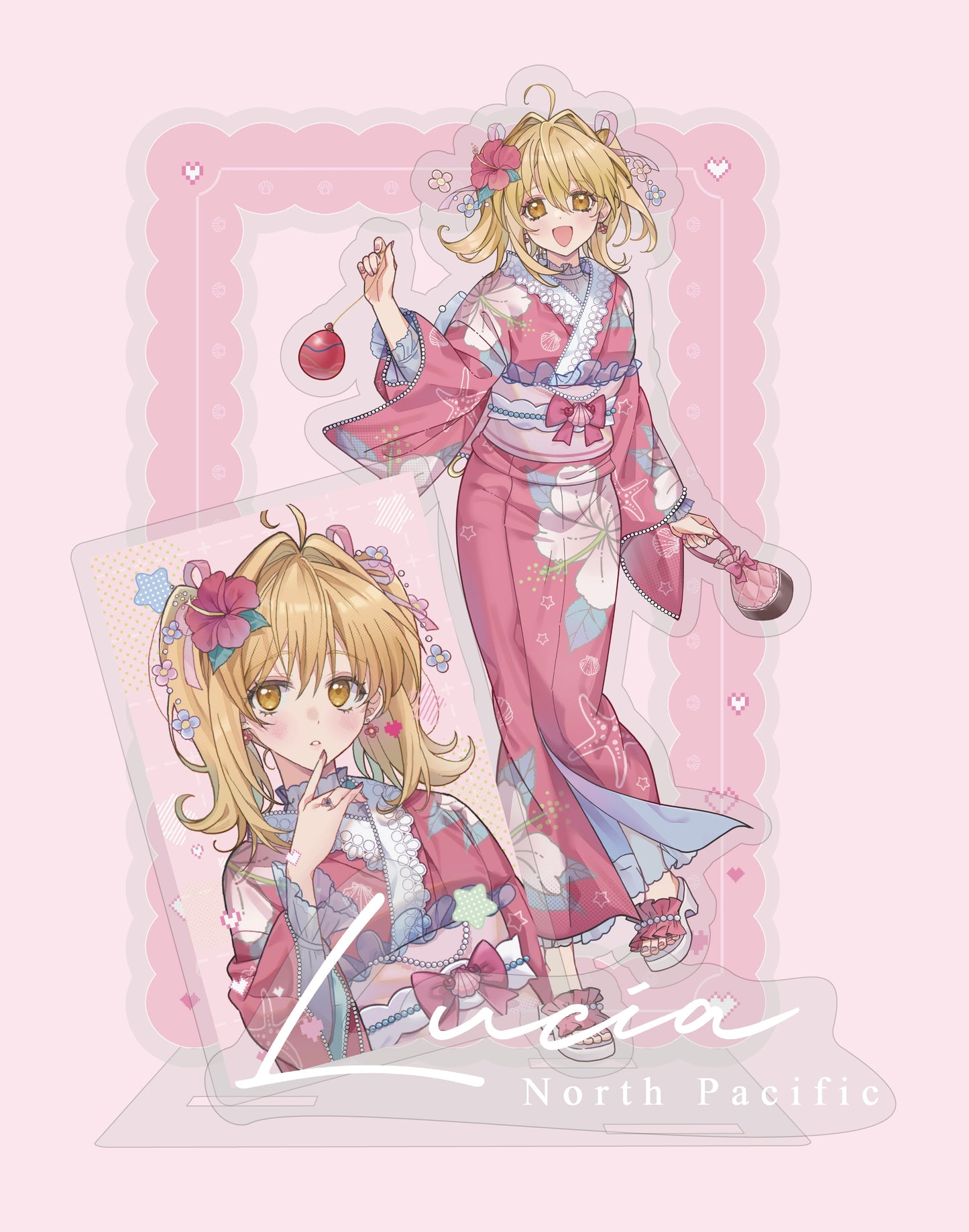 「預購」露亞 真珠美人魚-lovely girl 浴衣全身身壓克力立牌 by +1