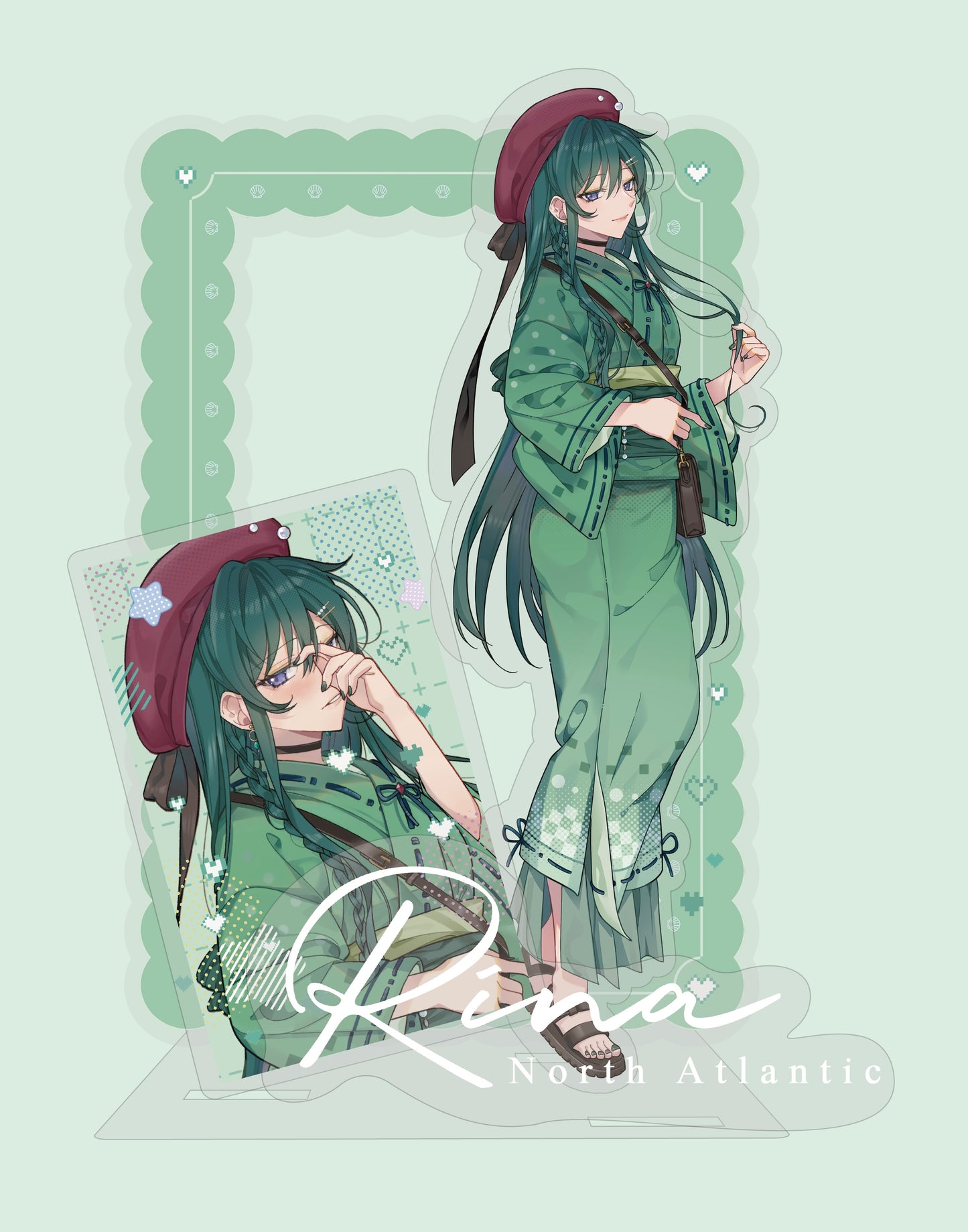 「預購」莉娜 真珠美人魚-lovely girl 浴衣全身身壓克力立牌 by +1