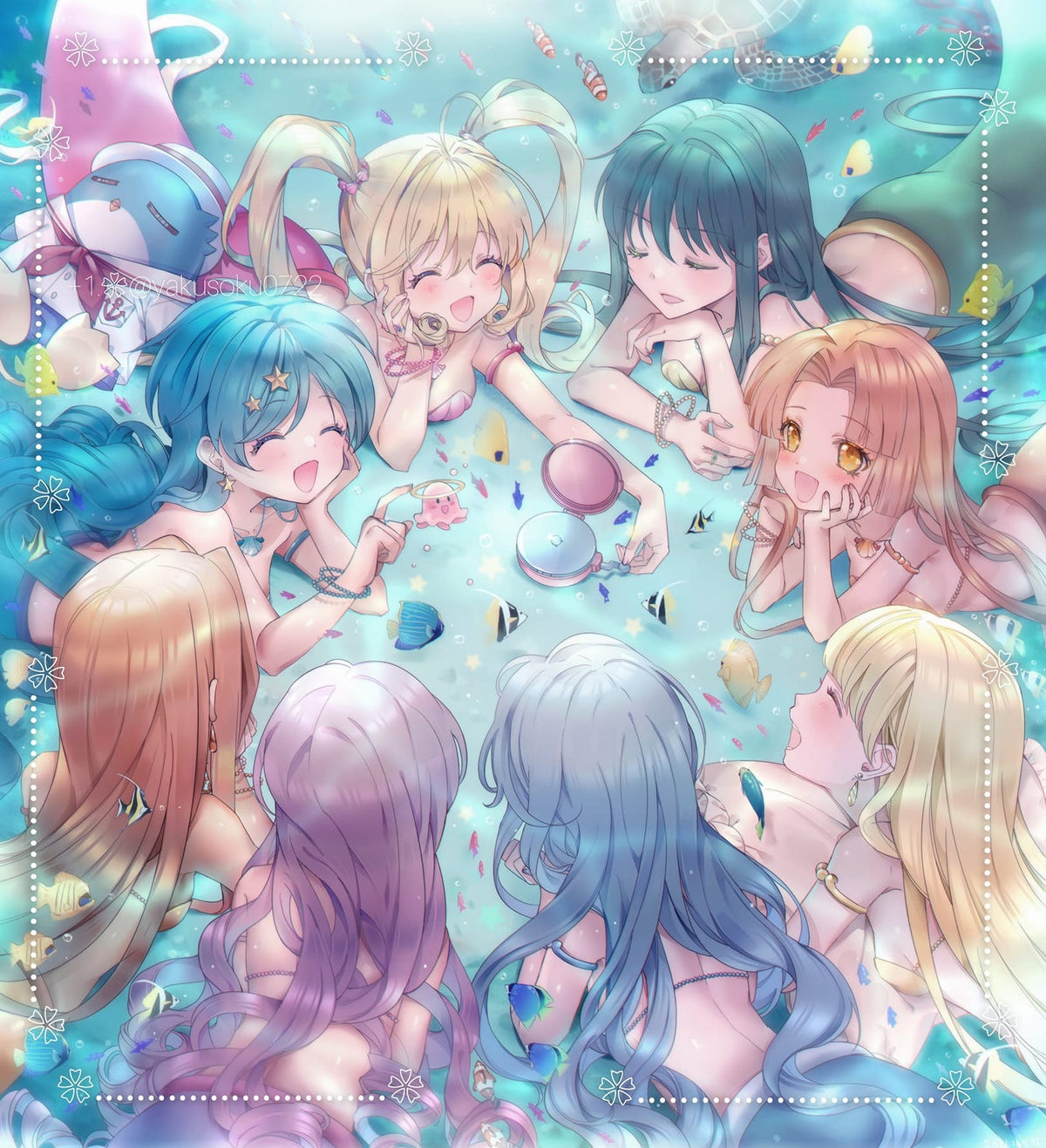 「二次預購」真珠美人魚-人魚唱歌壓克力複製畫 by +1（ ２０２３／ 1  1 月 3 0  號 開始出貨）