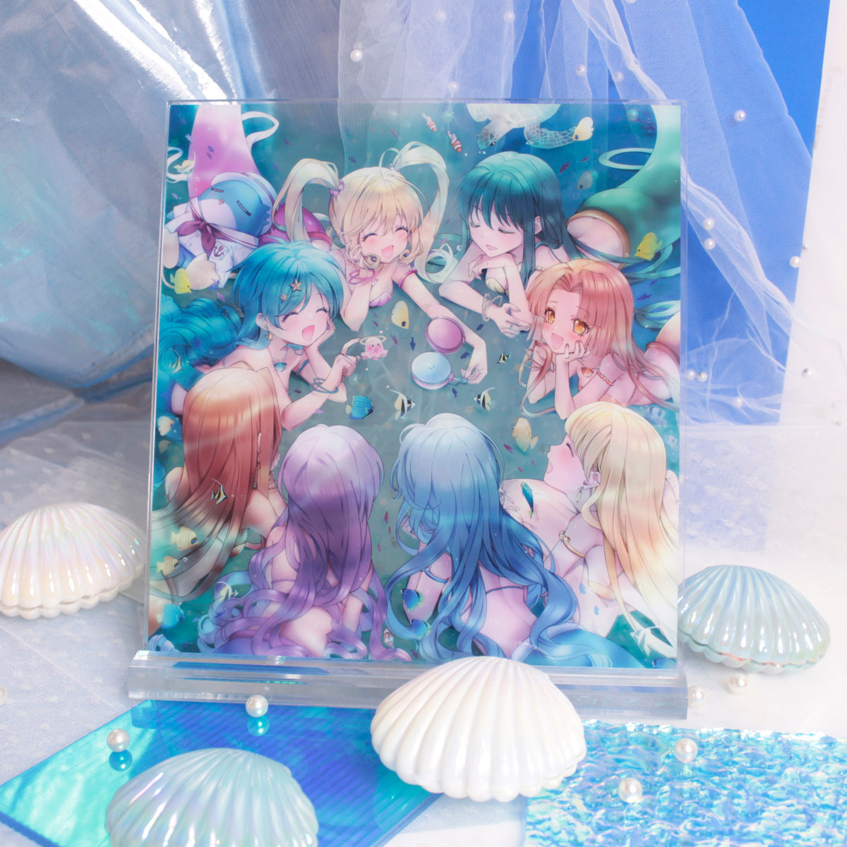 「二次預購」真珠美人魚-人魚唱歌壓克力複製畫 by +1（ ２０２３／ 1  1 月 3 0  號 開始出貨）